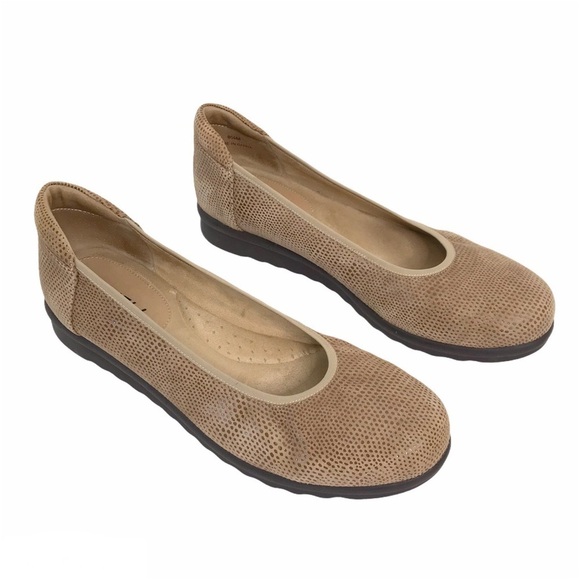 Vaneli Sport Printed Leather Low Wedge Donia Flats Size 9.5 - Picture 1 of 10